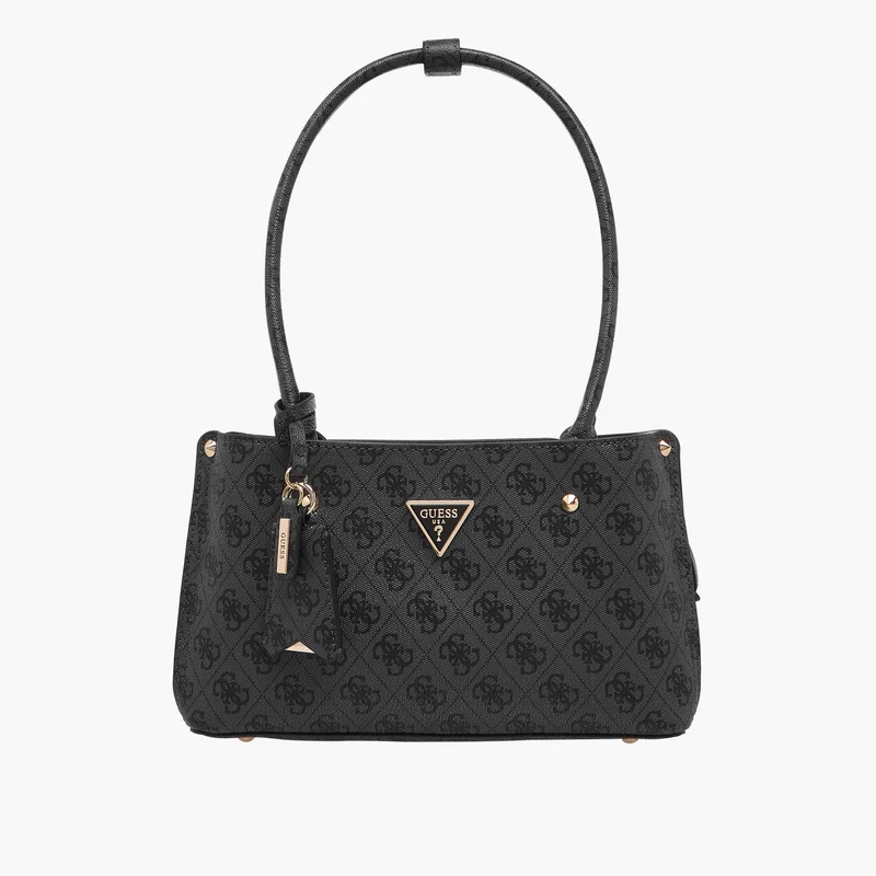 جس Black Monogram Shoulder Bag for Women
